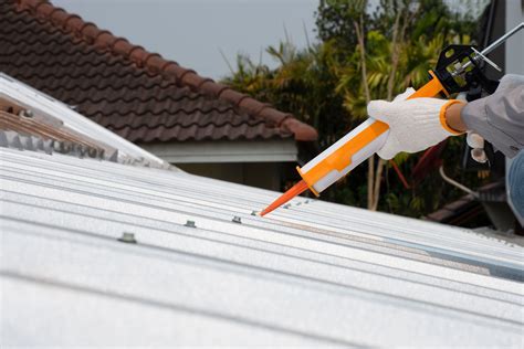 sealing seams on metal roof